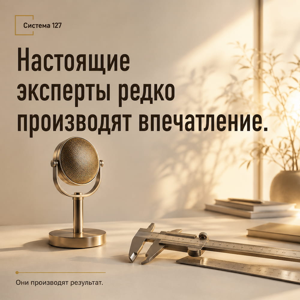Настоящие эксперты редко производят впечатление