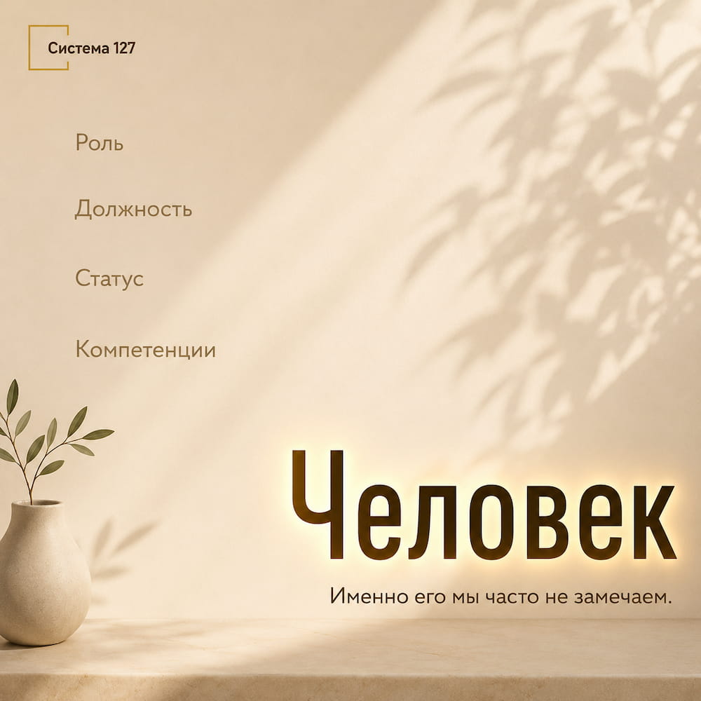 Человек за деловой маской
