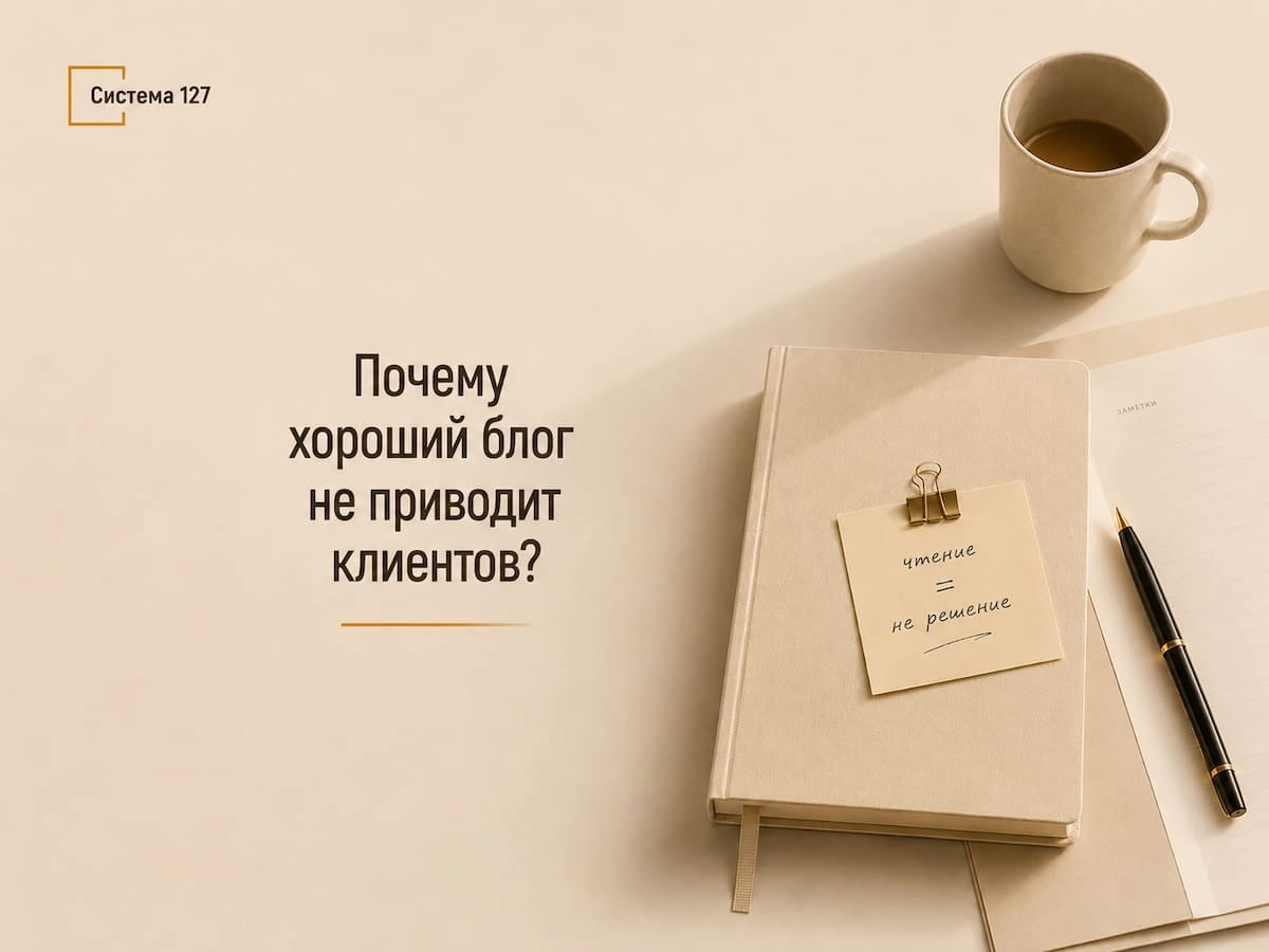 Хороший блог не приводит клиентов
