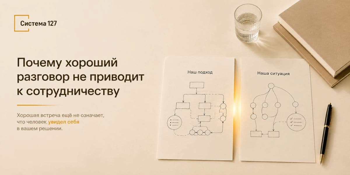 Деловая встреча прошла хорошо, разговор был продуктивным — но сотрудничество так и не началось