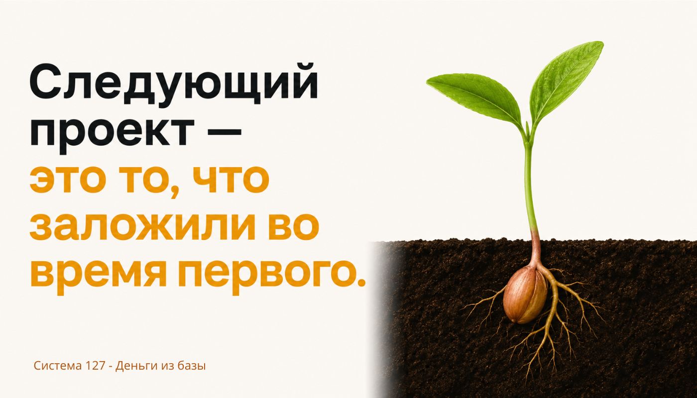 Следующий проект — это то, что заложили во время первого